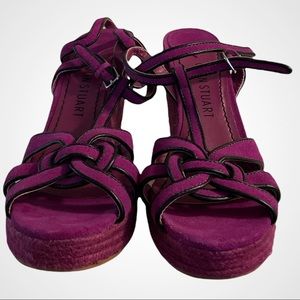 Colin Stuart purple espadrilles size 8.5 sandal